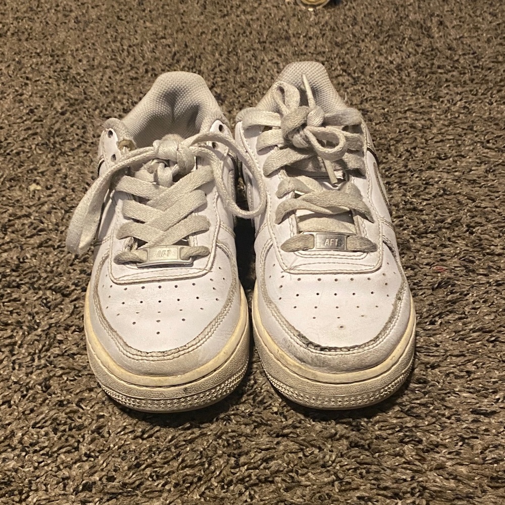 KIDS Air Force 1 White Low Top shoes